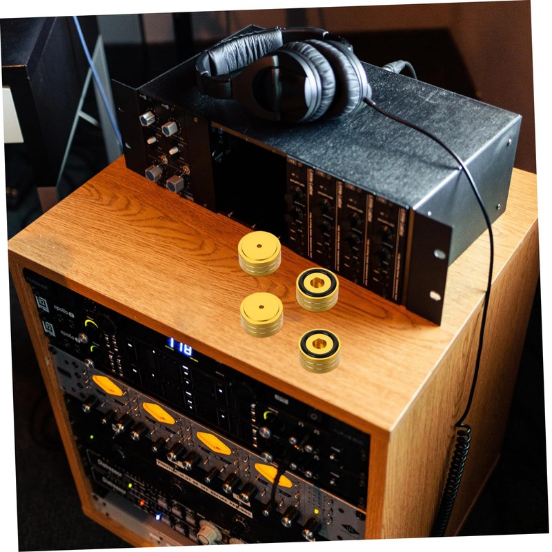 LABRIMP 4 Sets Speaker Cabinet Feet Pads Slip Ring Isolating