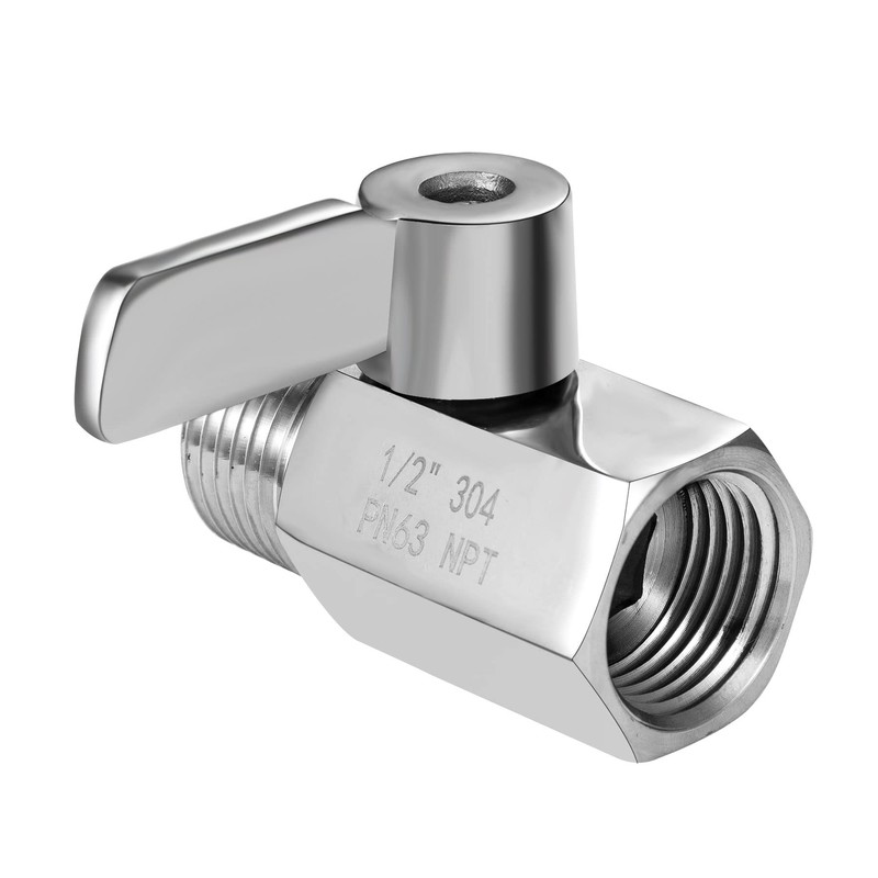Shower Head Shut Off Valve, 304 Stainless Steel Mini Ball