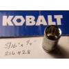 Kobalt 5/16" x 1/4" Dr Standard Chrome Socket 12 Pt