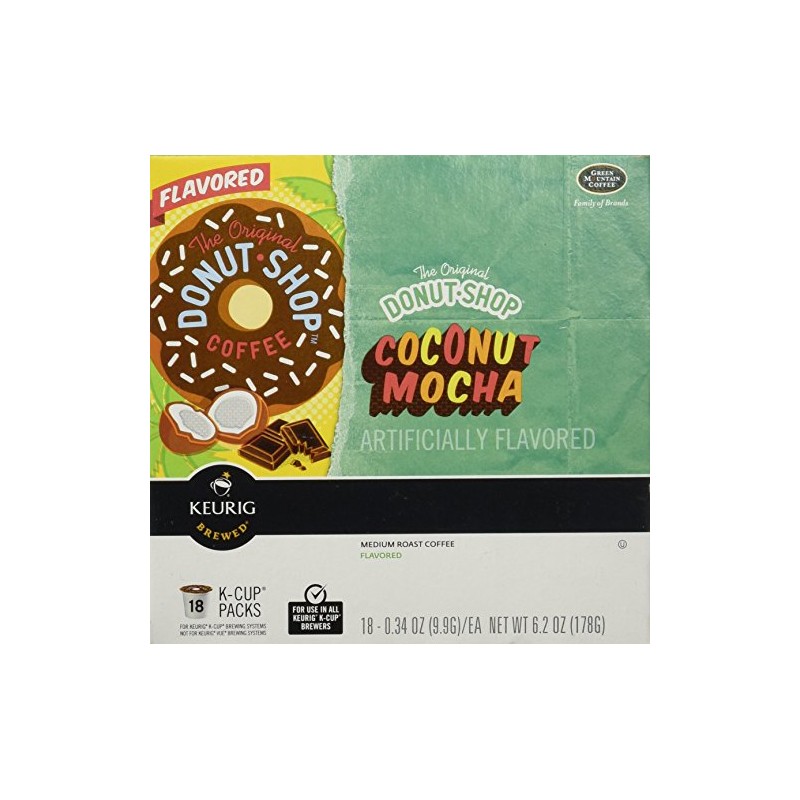 Keurig Donut Shop Coconut Mocha 18 K CUP PACKS,0.34oz