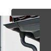 ZAMBELLI Drain pipe (oval) galvanised, folded 250/8 pieces, DN80 anthracite,