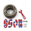 10AN 20FT Fuel Line Hose Kit with Fitting, Stainless Steel