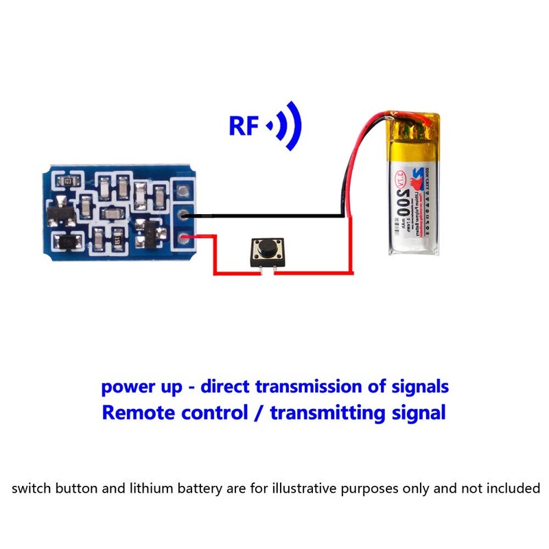 3.7-12V Wireless Remote Control Switch Mini Small PCB 433mhz RF