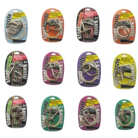 Assorted Metal Brain Teasers Metal Wire IQ Puzzles with Paper Box Gift Package Great Educational Intelligence Toys for Kids and Adult Pack of 12Pcs by AHYUAN