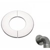 Beekeg Stove Pipe Rosette, Cover Rosette Stainless Steel, Pipe Collar,