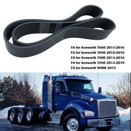EMIHO Fan Belt 12PK1212 Fit for Kenworth Peterbilt Paccar MX13 Paccar Engine Replace D84-1003-121212 5120477