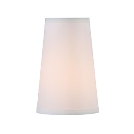 Aspen Creative 32164 Transitional Hardback Empire Shape Spider Construction Lamp Shade in Off White, 4-1/4" Top x 6" Bottom x 9" Slant