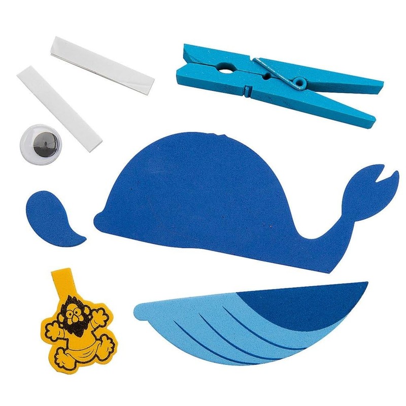 Fun Express Jonah & The Whale Clothespin Craft Kit -