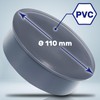 PVC Sleeve Plug Diameter 110 mm for Waste Water Pipes