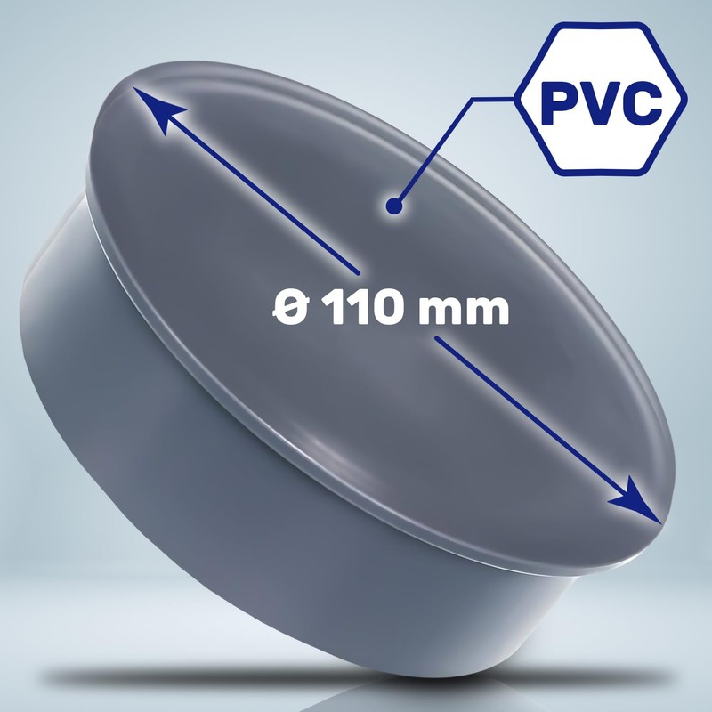 PVC Sleeve Plug Diameter 110 mm for Waste Water Pipes