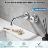 Manerales Alfa para Regadera Queen Standar Plateado Mate Hexagonales
