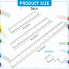 3 Pack 6 Inch 8 Inch 12 Inch Ruler Set