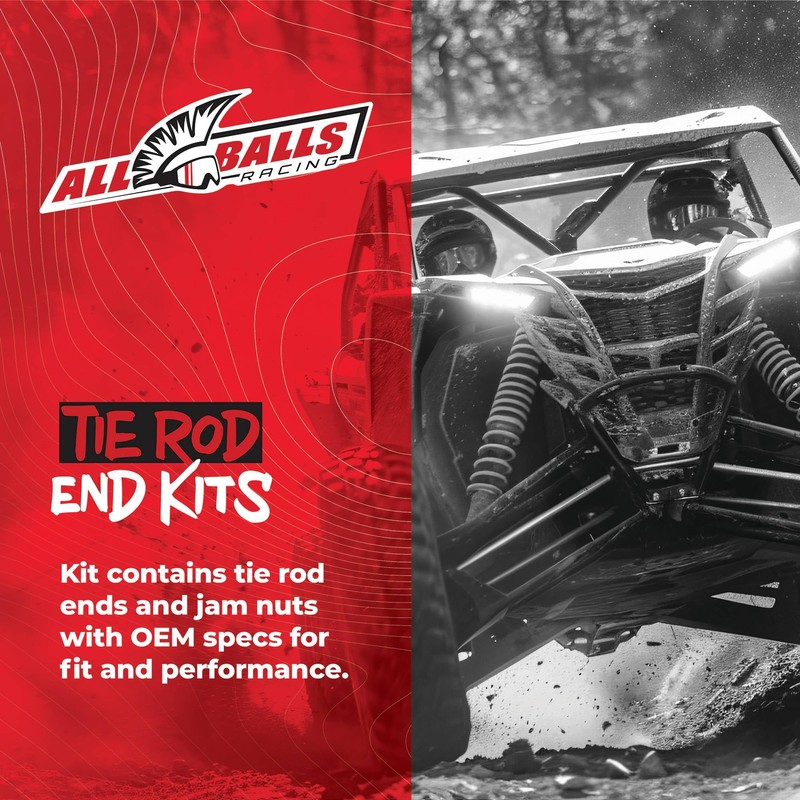 All Balls Racing 51-1075 Tie Rod End Kit Compatible with/Replacement