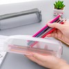 Nylon Mesh Pen Pouch Pencil Case with Zipper, 3Pcs Mesh