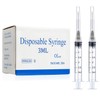 100 Pack 3ml/cc Disposable Luer Lock Lab Syringes with 22Ga