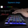 BlueFinger RGB Gaming Keyboard and Backlit Mouse Combo, USB Wired,