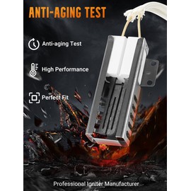 Gas Range Oven Igniter W10918546 Fit for Whirl-pool (SF1/2/3, TGP, VSF, WFG, YSF) Ama-na Es-tate Ma-gic Chef Ro-per Replaces AP6037202 PS11770066 EAP11770066 W10140611 3186491 W10918546VP by BOGDA