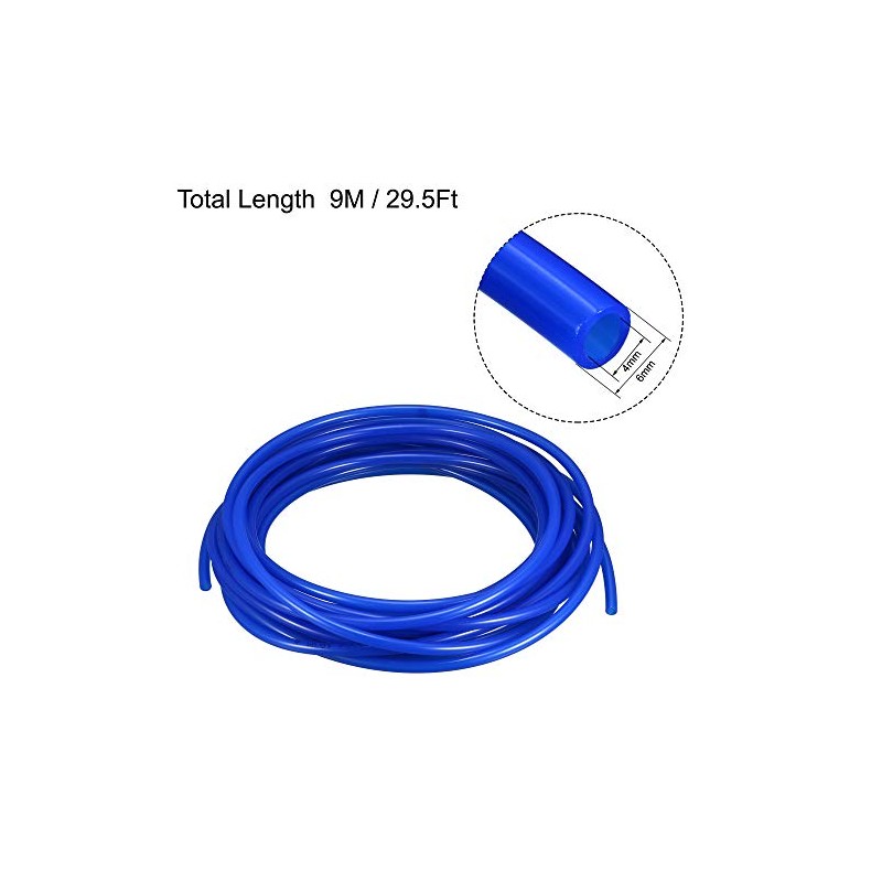 uxcell Pneumatic Air Tubing, 6mm OD x 4mm ID 9m(29.5Ft)