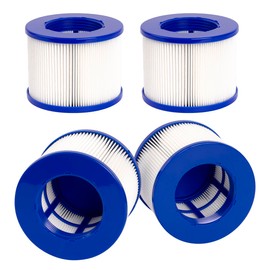 YanBan 4pcs Type VI Filter Replacement Compatible With GYMAX SPA, for Most Hot Tub, Inflatable Swimming Pool Filter