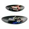 POFUIERKN 2 Pcs Black Jewelry Dish Trinket Tray oval Perfume