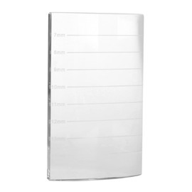 BIUDECO Glass Lash Pallet Ruler Glue Pad Groove for Salon Diy Eyelash Application