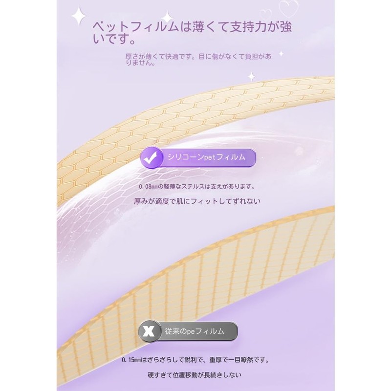 2 PCS Mesh Double Eyelid Tape, Total 400 Sheets, Double