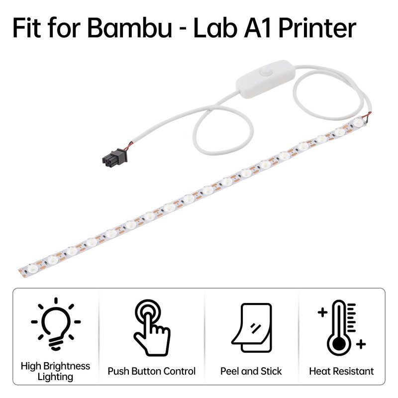 DiGiYes LED Light Strip Fit for Bambu-Lab A1 3D Printer,