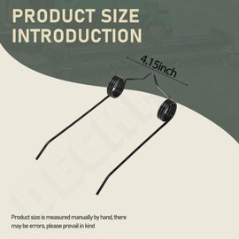 DECKMAN 10 Pack 46761 Dethatcher Spring Tines 1/8" Compatible with 45-0343 45-0343145-03433 Universal Front-Mount Tine Dethatcher -Easy to Install and Flexible