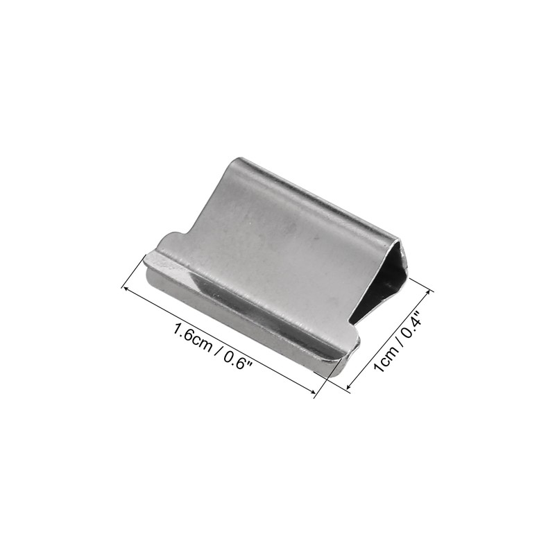 PATIKIL 0.6" x 0.4" Binder Clips, 50 Pcs Reusable Metal