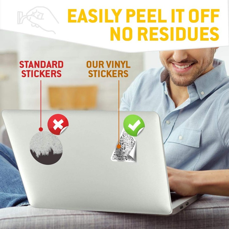 2 x Triangle Stickers 10cm - BW - Binary Code