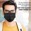 100 Pack Disposable Face Masks, 3 Layer Filter Protection Black