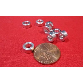 Basic Aluminum Metric Spacer, M4 Screw, 8mm OD x 4.2mm ID x 4 mm Length, 8 pcs