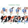 Takelablaze Bike Training Wheels Mute Flash Wheels Adjustable Bicycle Stabilizer