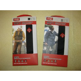 Wrangler Men's Heavyweight Thermal Set (Top & Bottom) Size Large, Color Black !