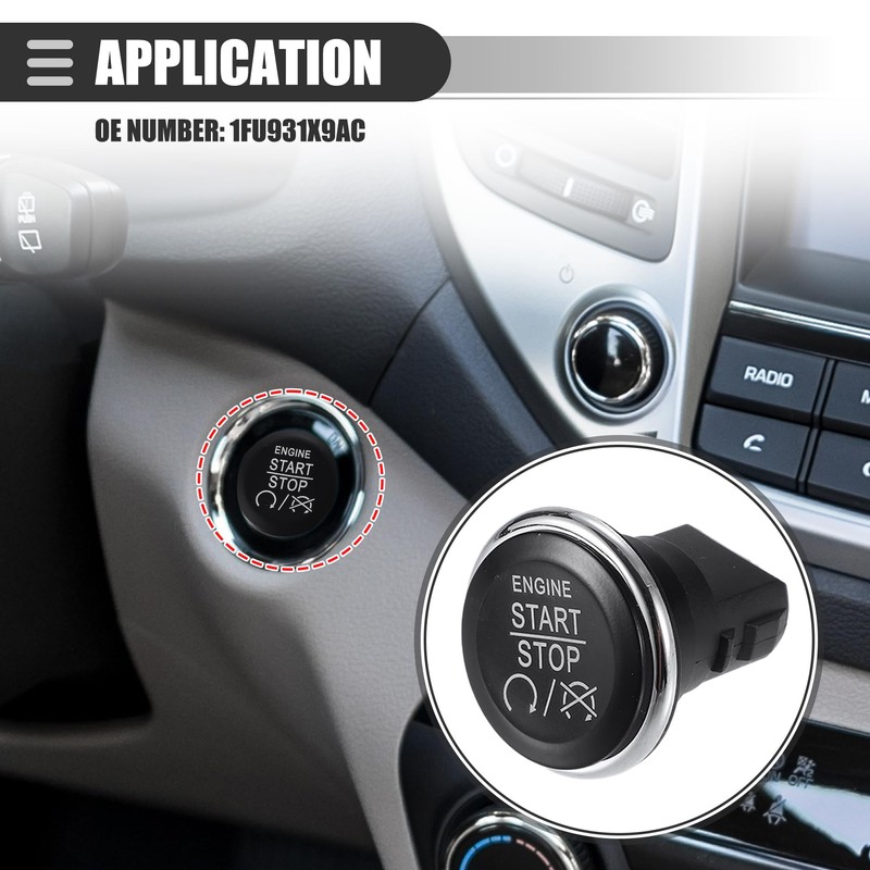 A ABSOPRO Engine Start Stop Switch for Dodg Challenger No.