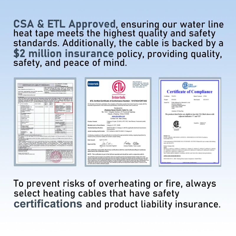 HEATIT HIRD 30 feet 5 Watts Per Foot Roof &