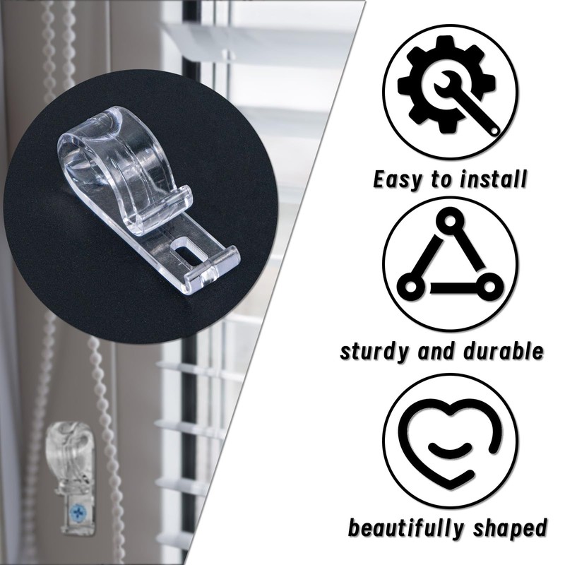 18 Sets Roller Shade Clear Safety Chain and Cord Guide
