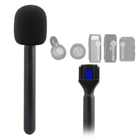 JCMOYUTY Stand for Magnet Handheld Mic Mount Hollyland LARK M2 M2S M1 MAX C1 150 Wireless Lavalier Microphone Interview Handle Mic Adapter