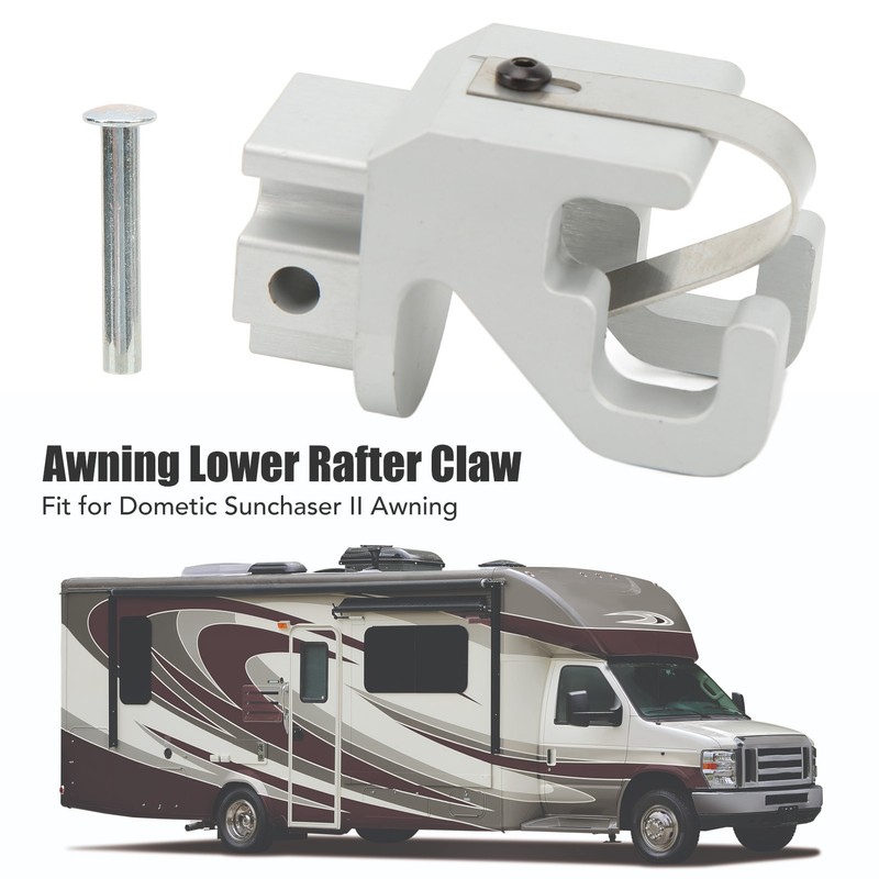 RV Awning Lower Rafter Claw Heavy Duty Satin Aluminium Fit