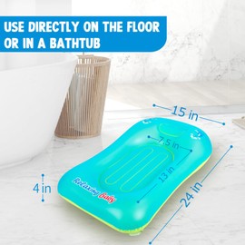 Relaxing Baby Inflatable Baby Bathtub, Baby Tubs for Newborns to Toddlers, Infant Bathtub for Baby Travel Essential with Blue for Age from 0 to 6 Months.