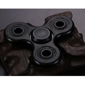 Aluminium Tri-Wing Fidget Spinner, Black