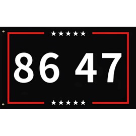 Vrogadso Anti Trump Flag, 3x5 Feet 3 Ply Double Sided Protest Black Political Statement Polyster Banner with 2 Grommets