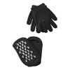Healeved Moisturizing Gloves Set Gel Foot Covers Fingerless Gloves for Dry Hands Feet Spa Accessories Softening Refreshing
