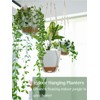 Bouqlife Hanging Planters with Macrame Plant Hangers for Indoor Outdoor