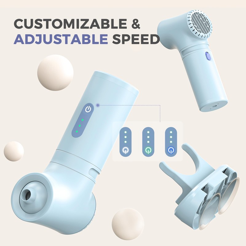 MOMFANN Bath Jet Spa, Bath Jet/Bubble Mode, Cordless Portable Bathtub