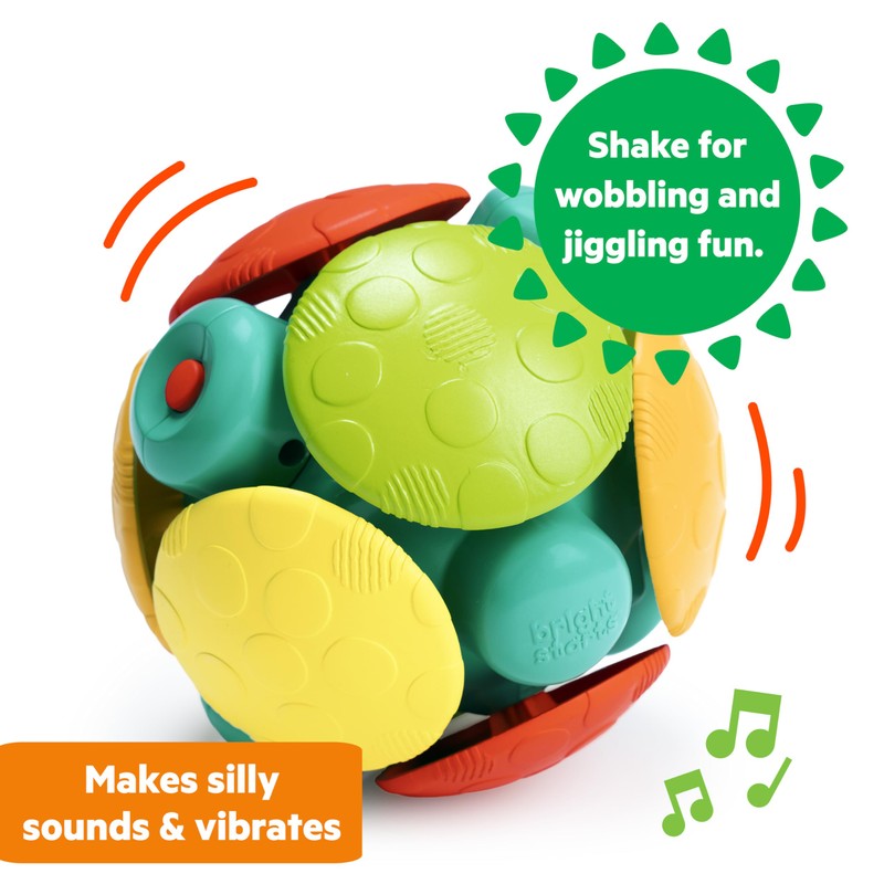 Bright Starts Wobble Bobble Activity Ball Toy, Baby & Toddler