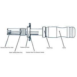 3pcs 7 Pin Stainless Steel Adjustable Tubular Lock Pick Tool and Transparent 7 Pin Tubular Lock with Broken Key Extractor Set (Blue Key Combination)