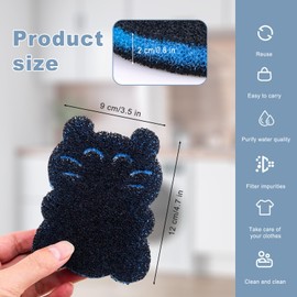 Klyuqoz Pet Hair Remover for Laundry, 10 PCS Dog Hair Remover for Laundry, Hair Remover for Laundry Reusable, Clothes Anti-Winding Adsorption, Dog and Cat Hair Remover (Kitten Shaped)