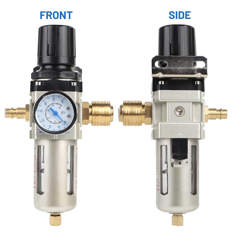 SWAWIS Pressure Regulator Compressed Air Water Separator Compressed Air 3/8