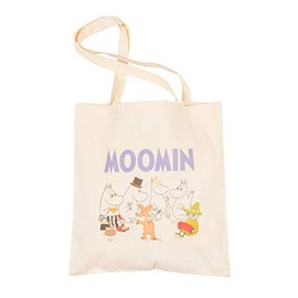 TruffleShuffle Tote Bags Moomins and Friends Tote Bag White/Off White